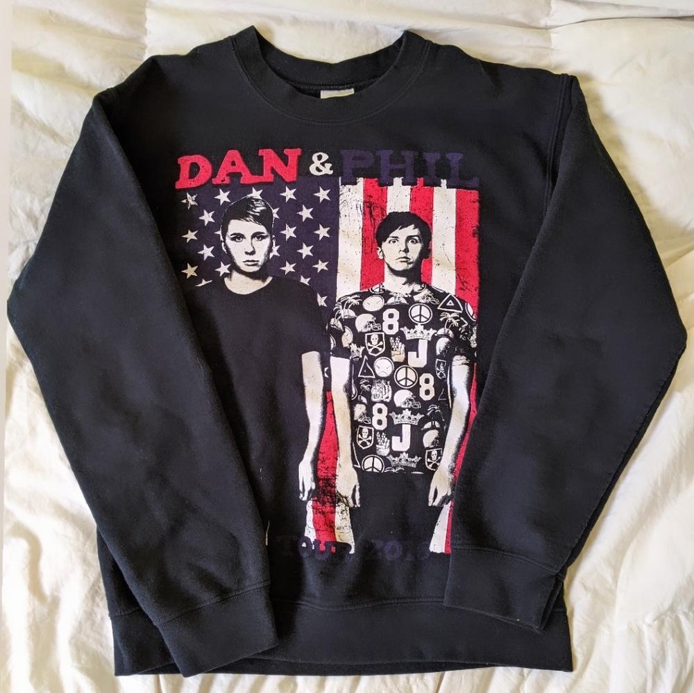 Dan and Phil TATINOF USA tour merch sweatshirt